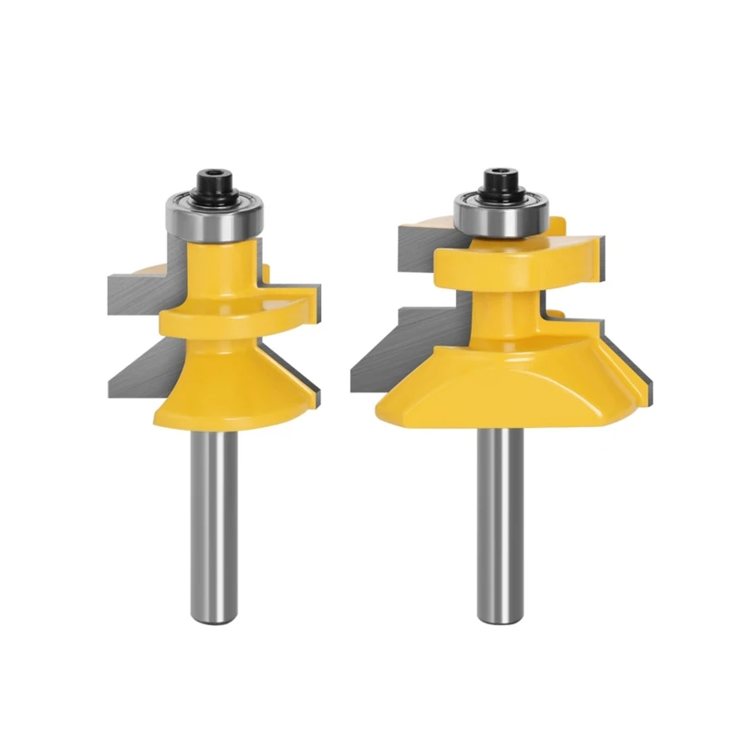 

Woodworking Milling Cutter 2 Packs End Mill Bits Cabinet Door Top Line Engraving Machine Router Milling Cutter Set