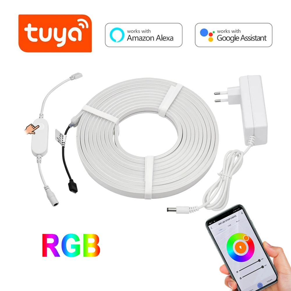 Светодиодная лента Tuya RGB с голосовым управлением комплект светильник 1 или 2
