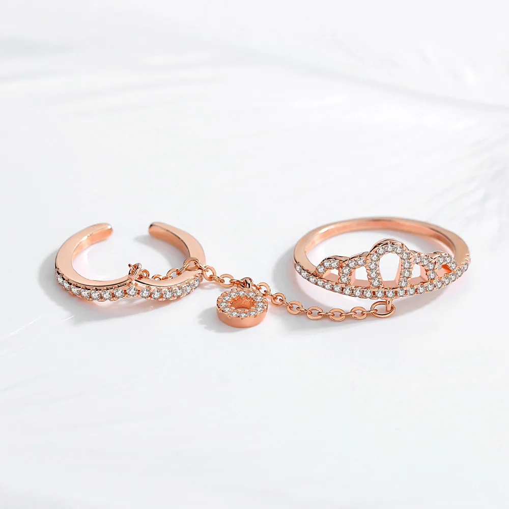 Женское Обручальное Кольцо TONGZHE розовое золото ювелирное изделие из