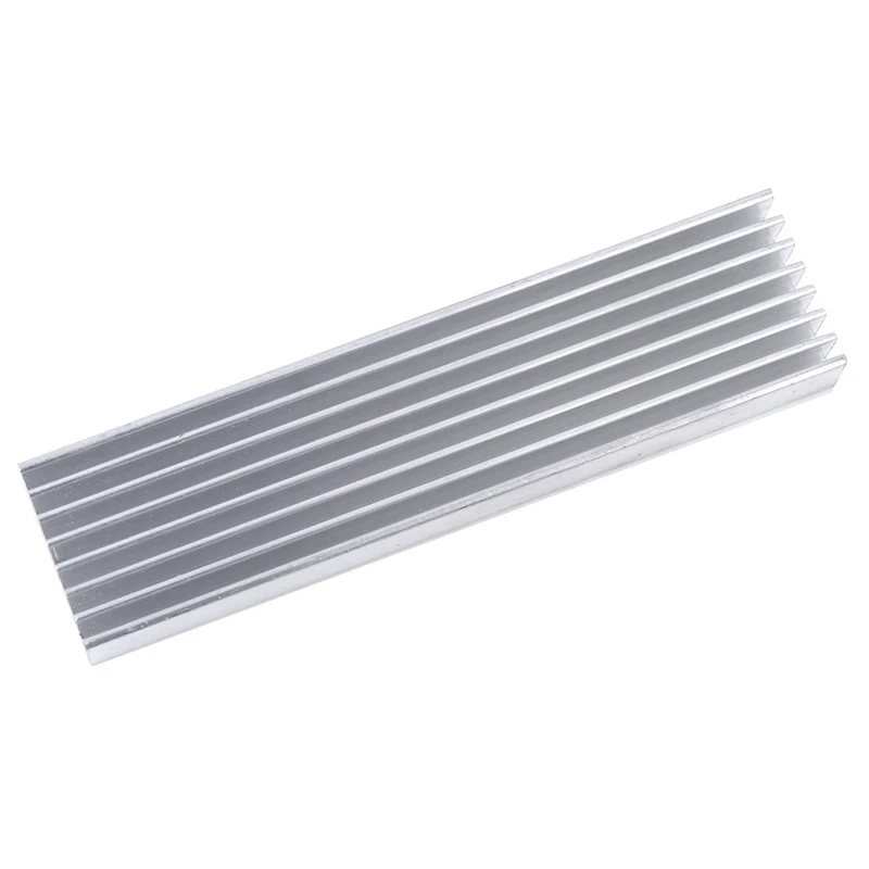 1PC 100*25*10MM Extruded Aluminum Heatsink For High Power LED IC Chip Cooler Radiator Heat Sink  images - 6