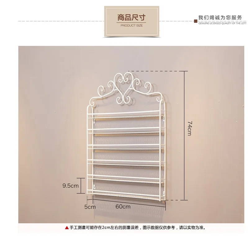 

Metal Manicure Cosmetic Bottle Display Rack Wall Mounted Modern Design Organizer for Lipstick Nail Polish Storage Display