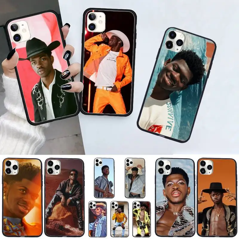

Lil Nas X rapper Phone Case For iphone 12 11 13 7 8 6 s plus x xs xr pro max mini shell