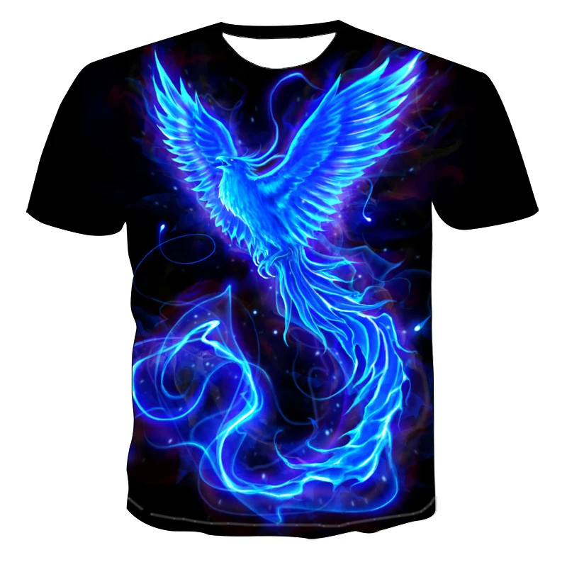

2021 Summer Men's And Women's New 3D Printing T-shirt Fashion Casual Loose T-shirt Color Gothic T-shirt xxl-6xl