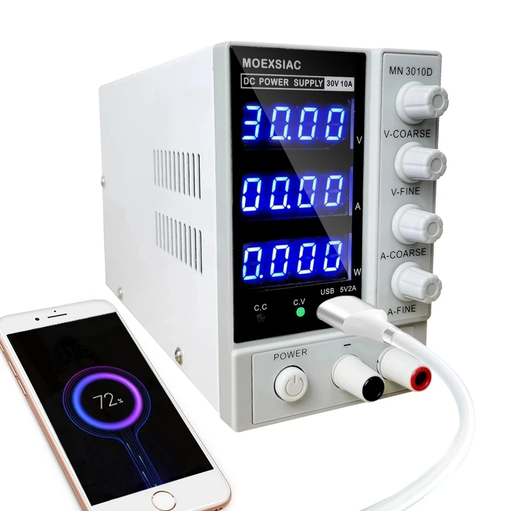 Nova Fonte de Alimentação dc Ajustável 30v 10a Dígitos Display Lw-k3010d para o Reparo do Portátil Regulador Comutação Fontes Alimentação Laboratório Reguladores de tensão/estabilizadores