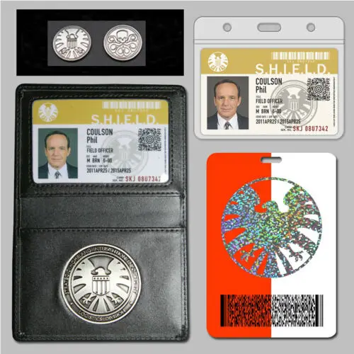 Агенты S.H.I.E.L.D. Чехол бумажник для косплея Phil Coulson's 2 ID карты + 1 шт. монета Hydra| |
