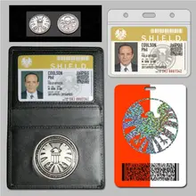 Агенты S.H.I.E.L.D. Чехол бумажник для косплея Phil Coulson's 2 ID карты + 1 шт.