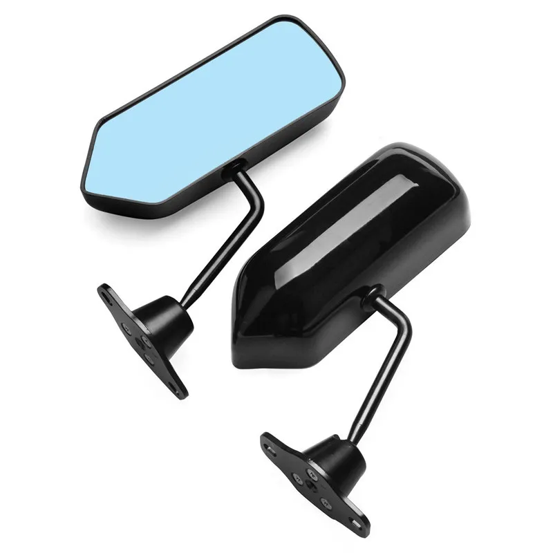 Black Glossy Race Small Mirrors F1 Type Kit Side Wing Pair RH+LH | Автомобили и мотоциклы