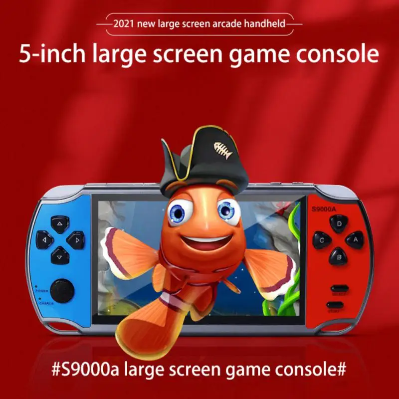 

2021 Ретро портативная игровая консоль 5,1 дюймовый экран Детские Портативные видеоигры портативная игровая консоль подарок для детей