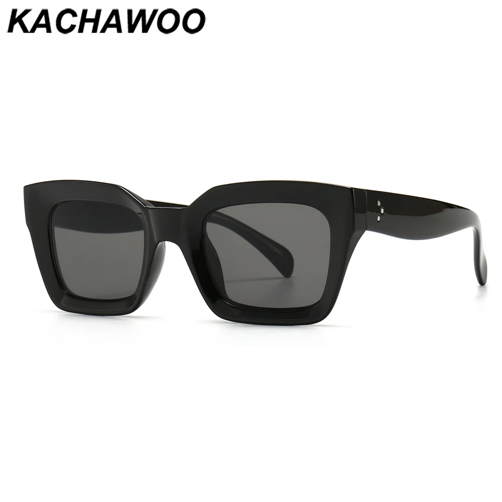 Kachawoo Квадратные Солнцезащитные очки женские коричневые черные солнцезащитные