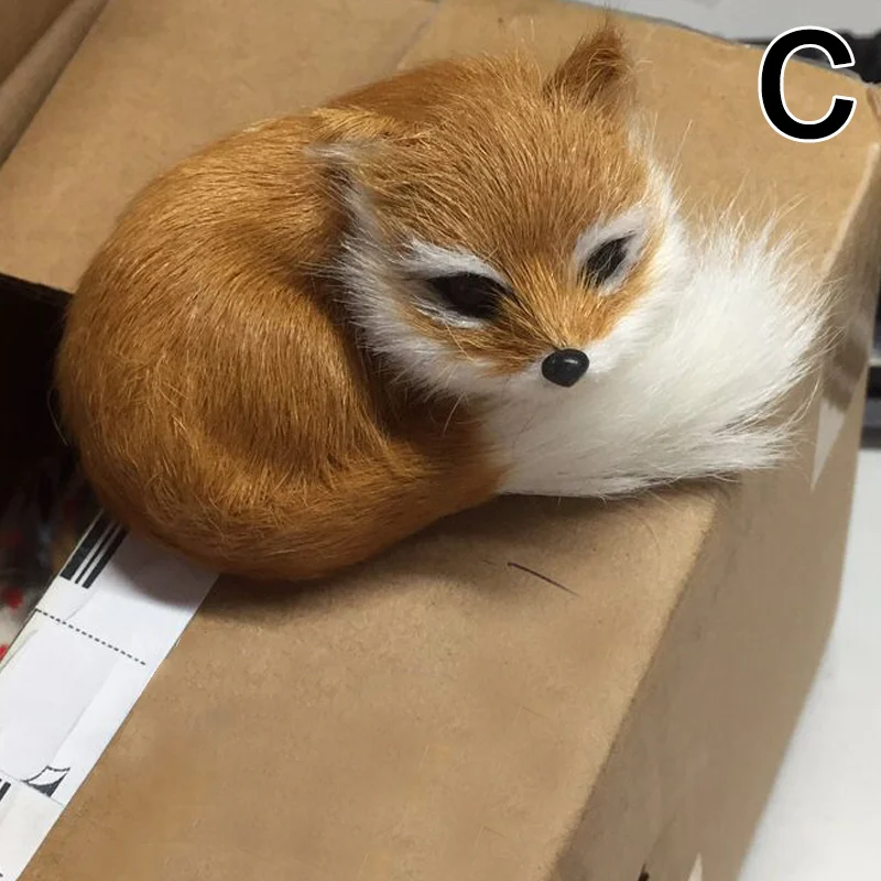 1 Pcs Simulation Animal Foxes Plush Toy Doll Photography for Children Kids Birthday Gift Cute Artificial Ornament | Игрушки и хобби