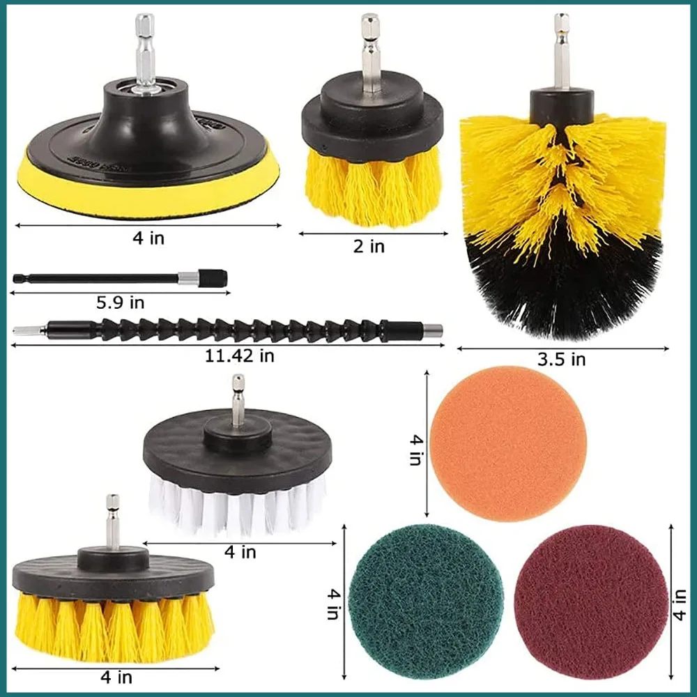 Для работы по дому на кухне набор щеток для электродрели мощная щетка чистки