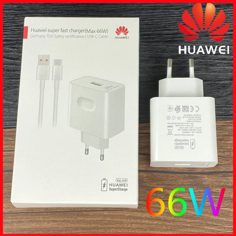 

Huawei P30 Pro SuperCharge 66W Fast Charger Original Quick Travel Walll Charge Adapter 6A Usb C Cable For Mate 40 Pro 30 P40 P3