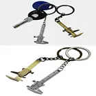 Мини Портативный цинковый сплав металлическая имитационная модель Линейка-слайд штангенциркуль брелок Универсальный Автомобильный турбо брелок дропшиппинг