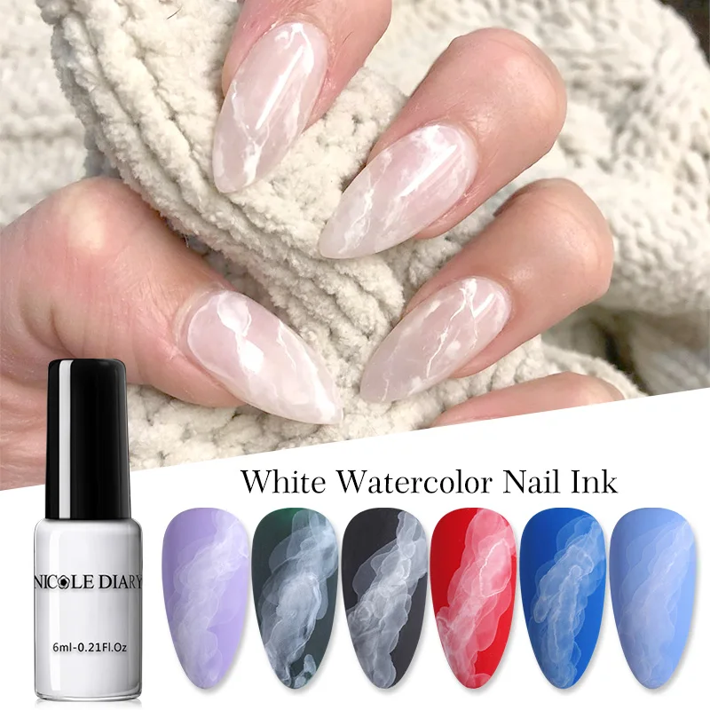 Николь дневник акварельные краски польский Цветущий ногтей дыма эффект