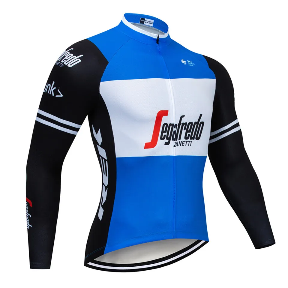 Cycling jersey Весна Осень Коллекция черный Велоспорт Джерси с длинным рукавом для мужчин открытый гоночный треккинг велосипед Джерси ropa ciclismo набор - Цвет: Cycling jersey