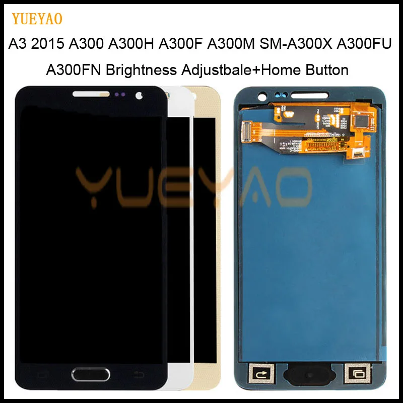 Регулировка яркости ЖК дисплей для Samsung Galaxy A3 2015 A300 A3000 A300F A300M + сенсорный экран