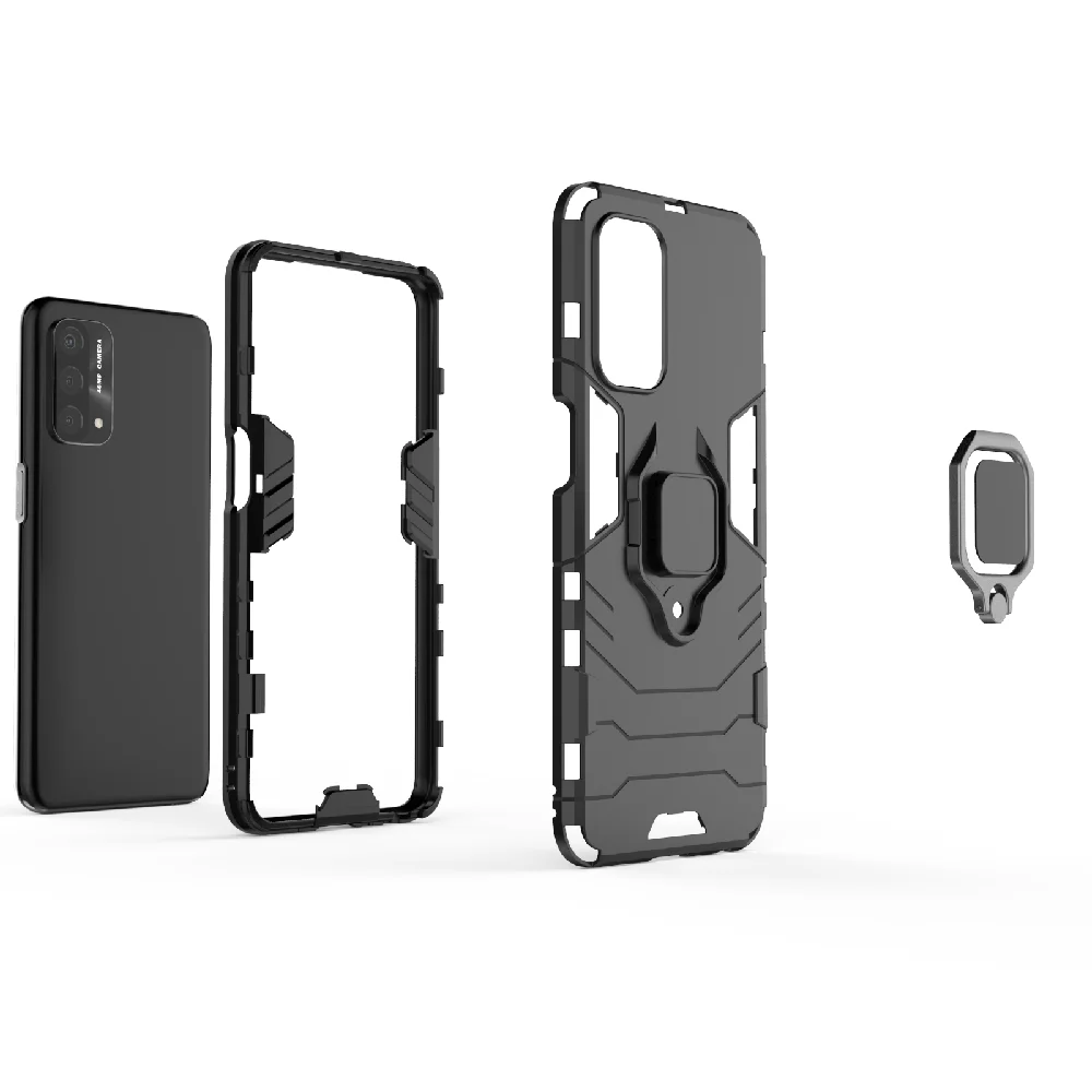for oppo a93 5g case cover for oppo a93 5g protective cover armor shell coque funda finger ring kickstand hard back phone case free global shipping