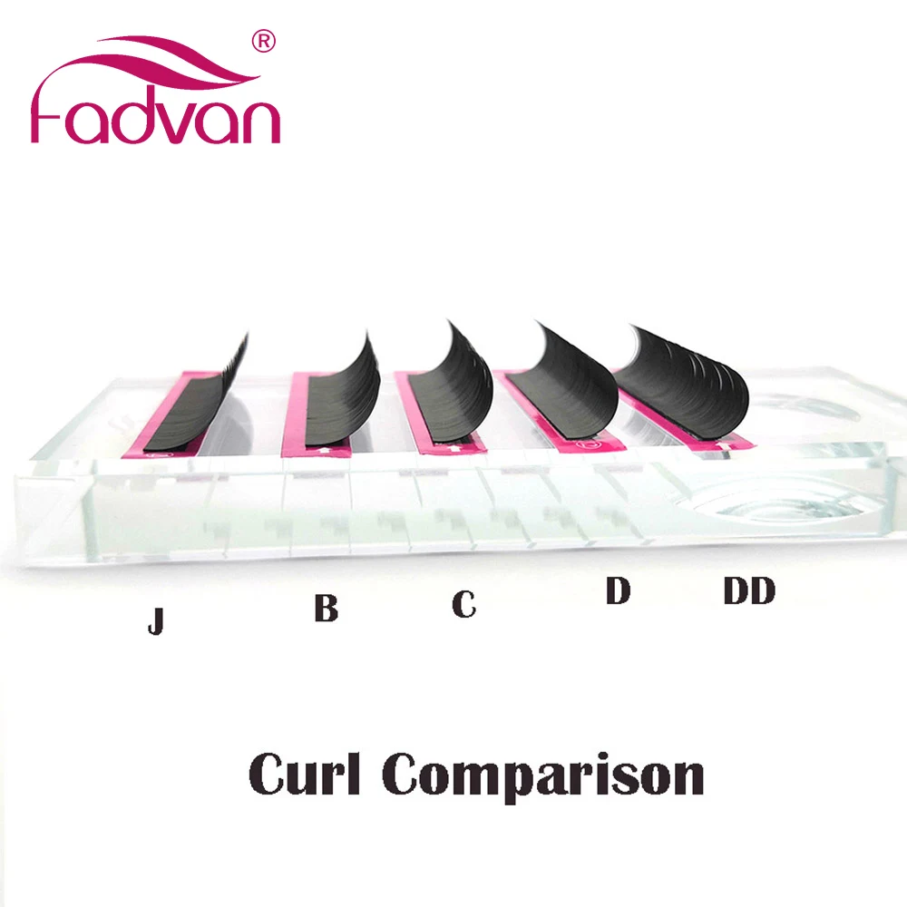 Fadvan Накладные ресницы макияж длинные Индивидуальные для наращивания J/B/C/D/DD