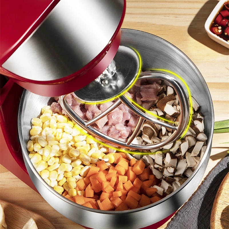 

Chef Machine 6-Speed Dough Hand Mixer Egg Beater Food Blender Multifunctional Food Processor Ultra Power Electric Kitchen CF25