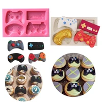 game controller cake fondant mold video gamepad silicone mould for candy chocolate cupcake decoration resin clay