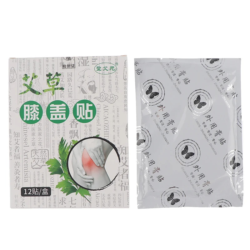 

12pcs/bag New Knee Plaster Sticker Wormwood Extract Knee Joint Ache Pain Relieving Paster Knee Arthritis Body Patch