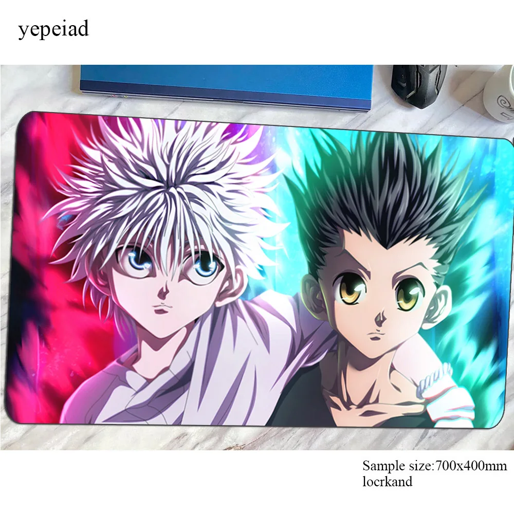 

hunter x hunter mousepad Gorgeous gaming mouse pad gamer mat 800x400x4mm game computer desk padmouse keyboard Cartoon play mats