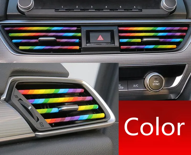 2020 автомобильный Стайлинг Кондиционер на выходе декоративная лента для Volkswagen VW