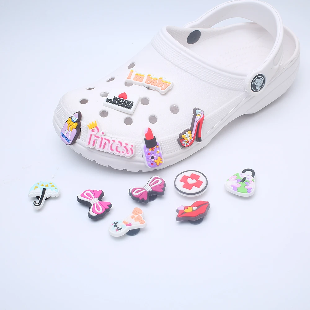 

Новинка Распродажа 13 шт. игра PVC ботинок большой цветок обуви прелести, аксессуары для украшения для обуви для детей с рисунком «крокодил» ...