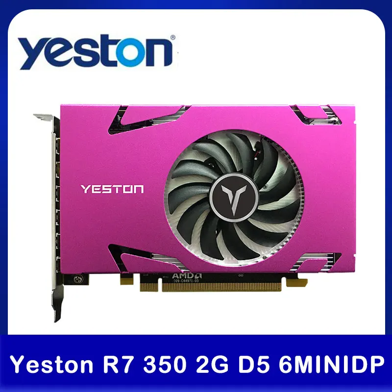 6-экранная графическая карта Yeston R7 350 2G D5 6MINIDP с поддержкой раздельного экрана 750/4000