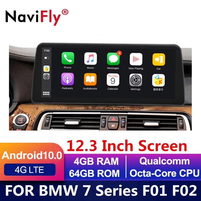 12 3 &quot4G LTE Android 10 HD1920 * 720 Автомобильная Радио GPS навигационная система стерео аудио