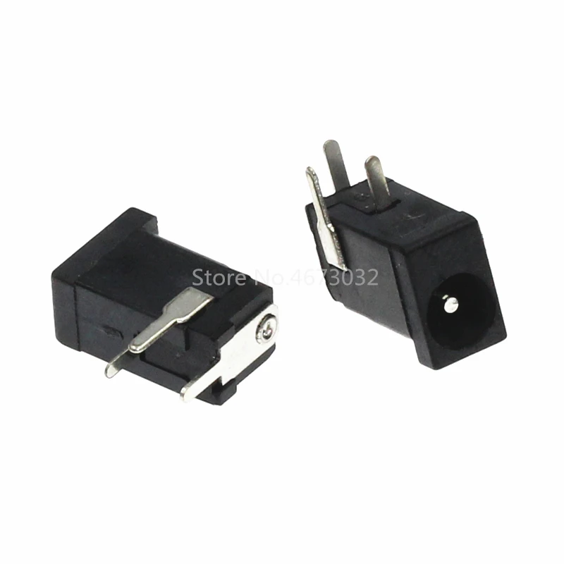 

20 шт. DC-002 1A 30 В черный разъем питания постоянного тока DC002 3,5*1,3 мм 1,3 для мини-розетки постоянного тока