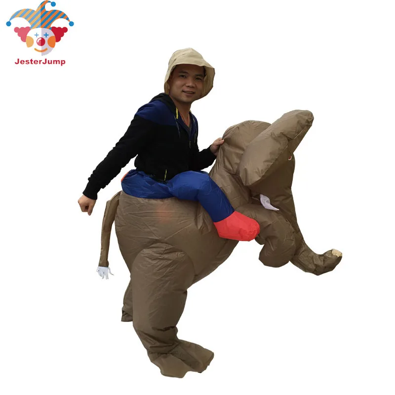 Костюм для Хэллоуина мужчин и женщин надувной костюм слона с вентилятором 2019 |