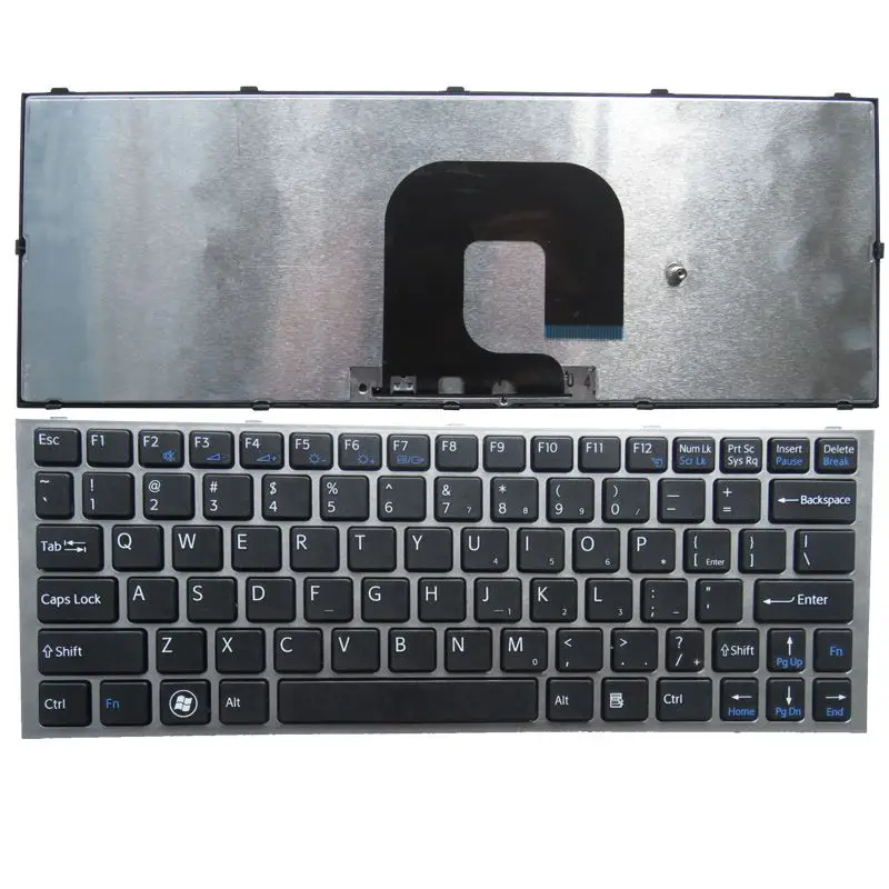 GZEELE Новинка для SONY VPC-YA VPCYA VPC-YB YB YA VPCYB US клавиатура для ноутбука с серебристой рамкой