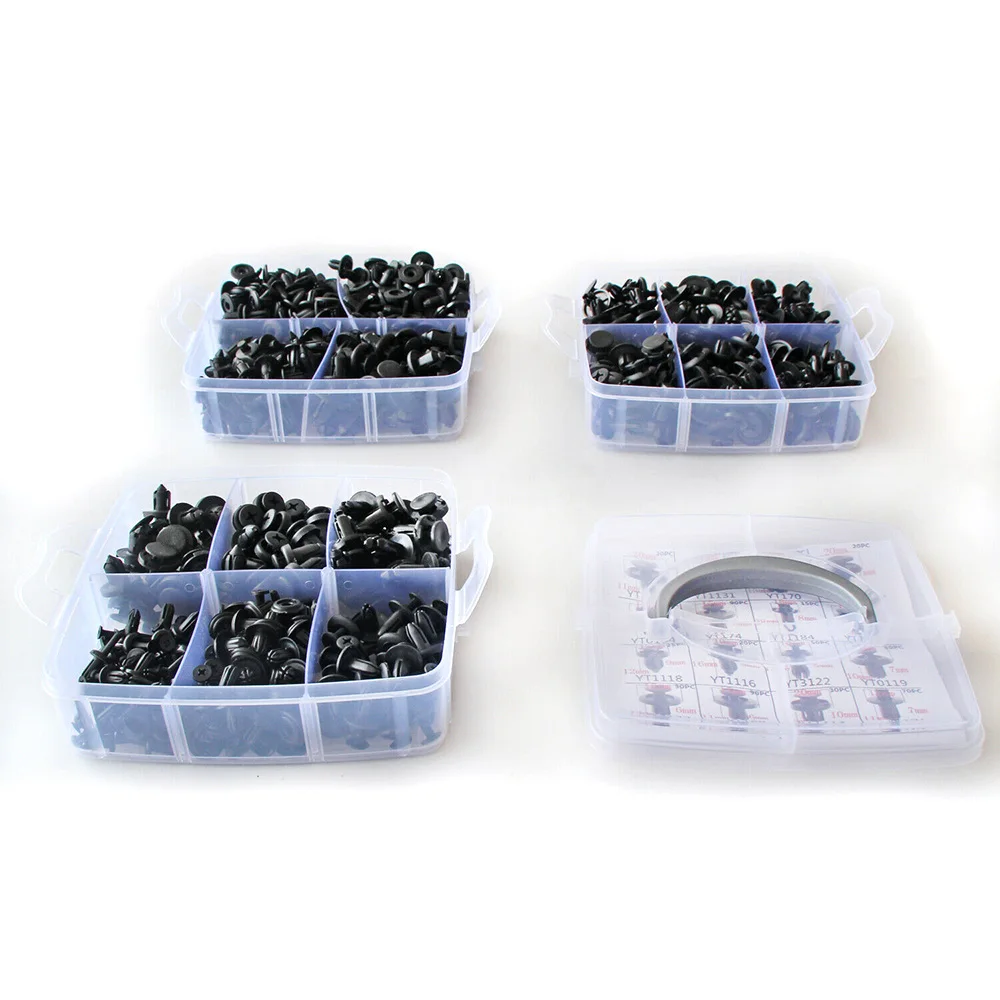 

KKMOON 635Pcs Car Body Kit Car Retainer Plastic Clips Fasteners 16 Most Popular Sizes Car Body Push Retainer Pin Rivet Fasteners