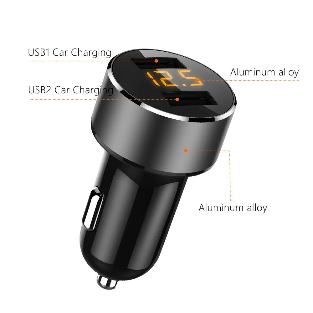 wireless Mini Car Charger 3.4A USB Port Dual Quick Style Voltage Detection for Phone Fast charger | Мобильные телефоны и