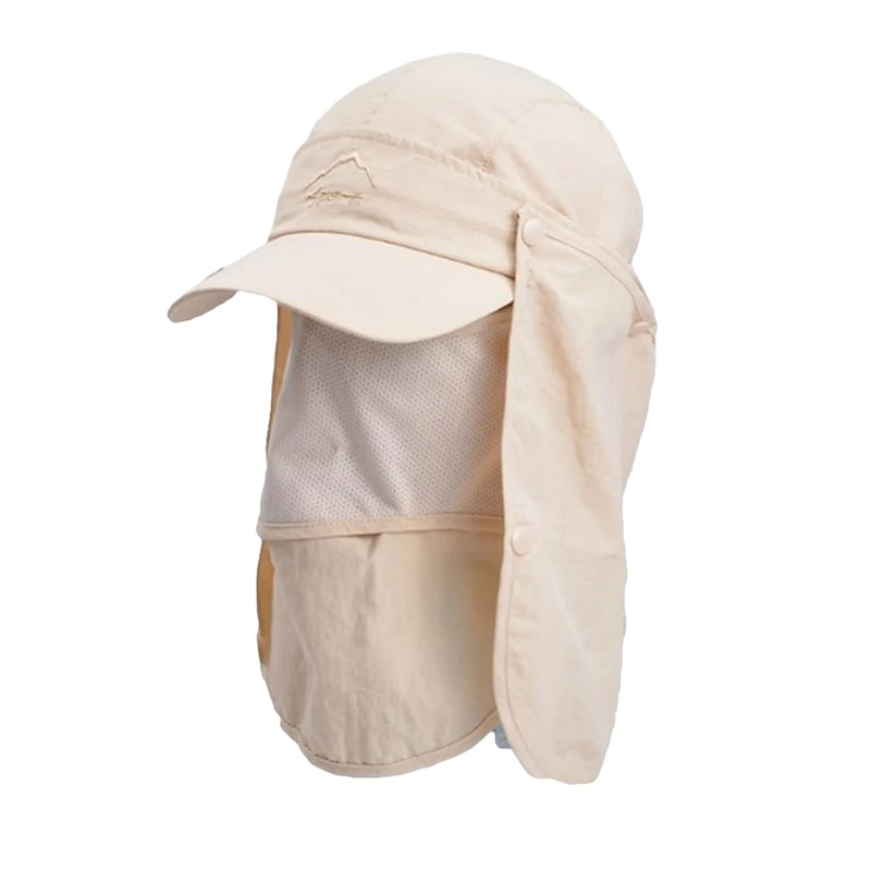 

5 Colors Unisex Outdoor Sun-protective Mesh Quick-drying UV-proof Bucket Hat With Wide Brim