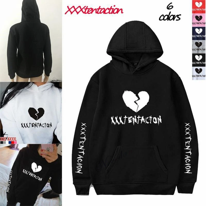 Rip Xxxtentacion толстовка с капюшоном для женщин и мужчин оверсайз хип хоп пуловер
