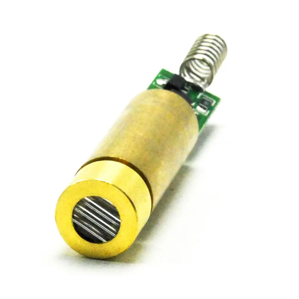

532nm 10mW Brass Green Laser Diode Module Line Beam w / 3V-3.7V Driver Switch
