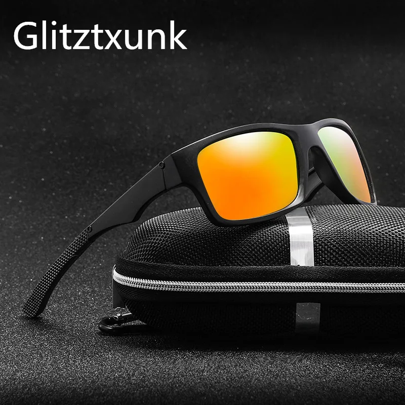 

Солнцезащитные очки Glitztxunk Мужские поляризационные, спортивные модные квадратные очки для вождения, дорожные солнечные очки