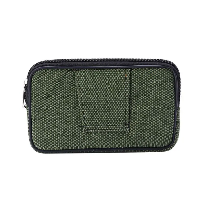 

Unisex Casual Smart Phone Case Zipper Waist Belt Bag Cover Card Pocket Bags