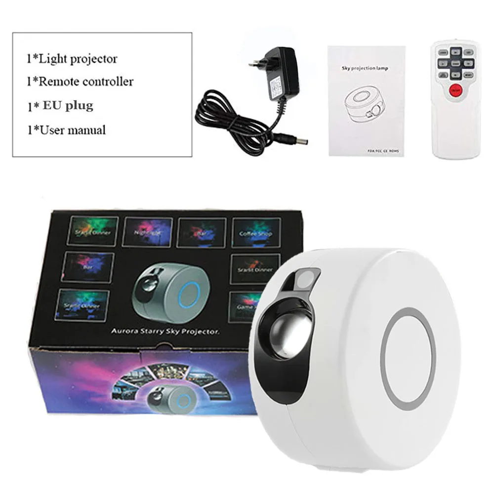 Ночной светильник Звездный проектор Лазерный Звездное небо облако лампа для