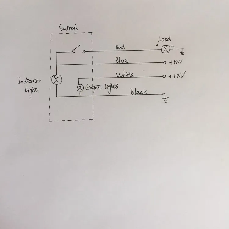 Новое поступление 5-контактный выключатель света салона автомобиля светодиодный