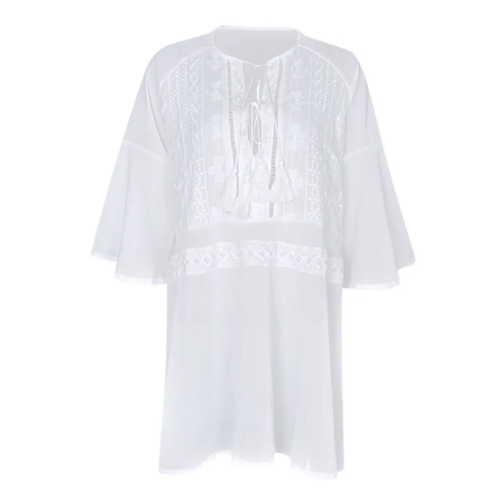 Новинка 2019 летнее женское бикини накидка с цветочным кружевом вязаный крючком