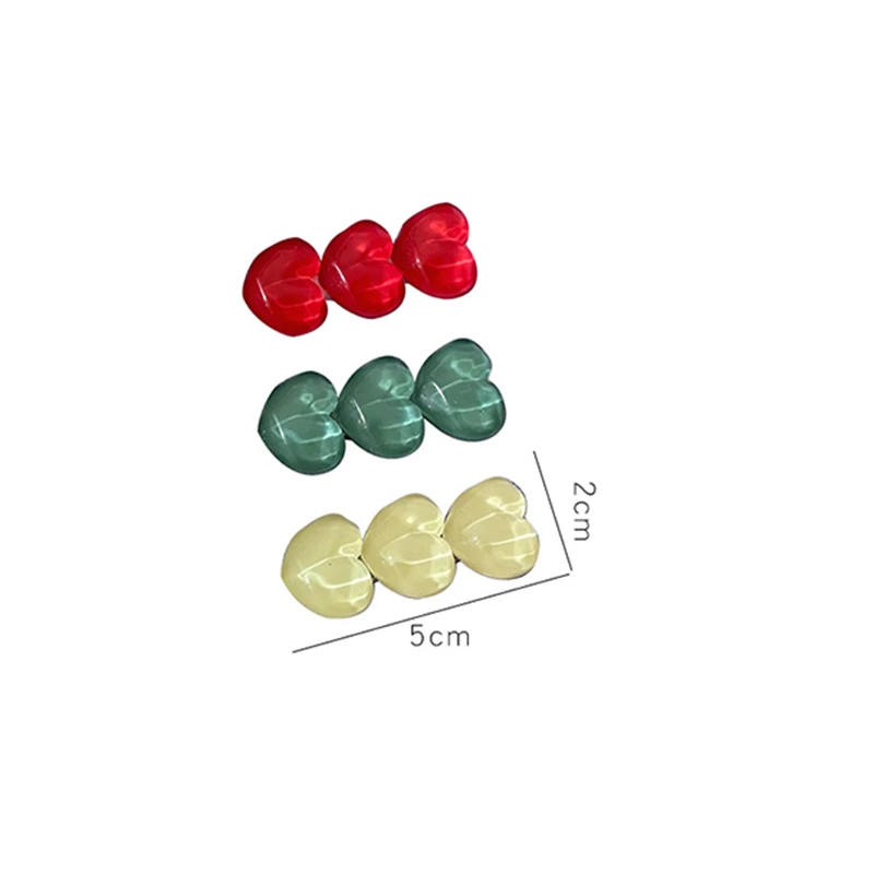 

New Fashion 1Pcs Heart Hair Clip For Women Korean Hairpins Geometric Crystal Hair Barrettes Girl Hairgrip Hair Accessories Gifts