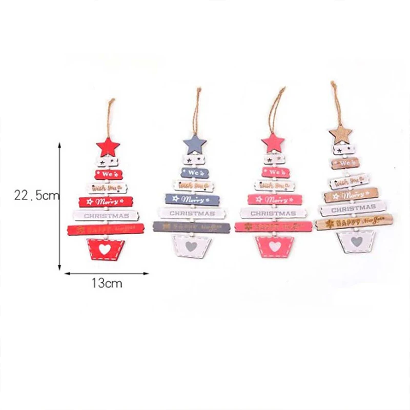 Подвесное украшение сделай сам на дверь 1 шт. деревянная новогодняя елка | Дом и