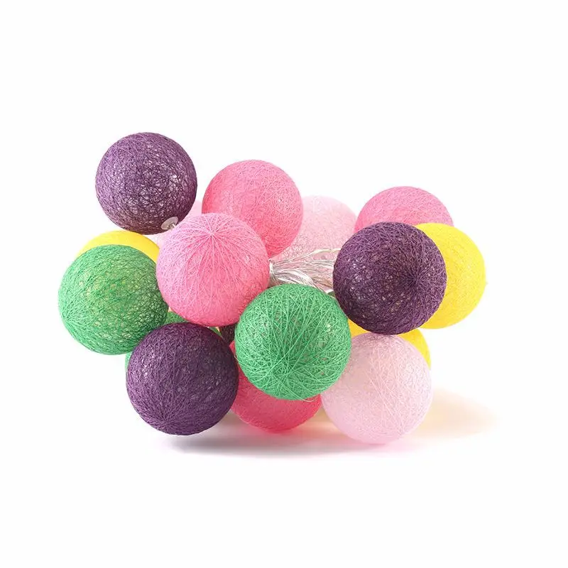 Товары для рождественской вечеринки 6 см сказочный светильник с хлопковыми