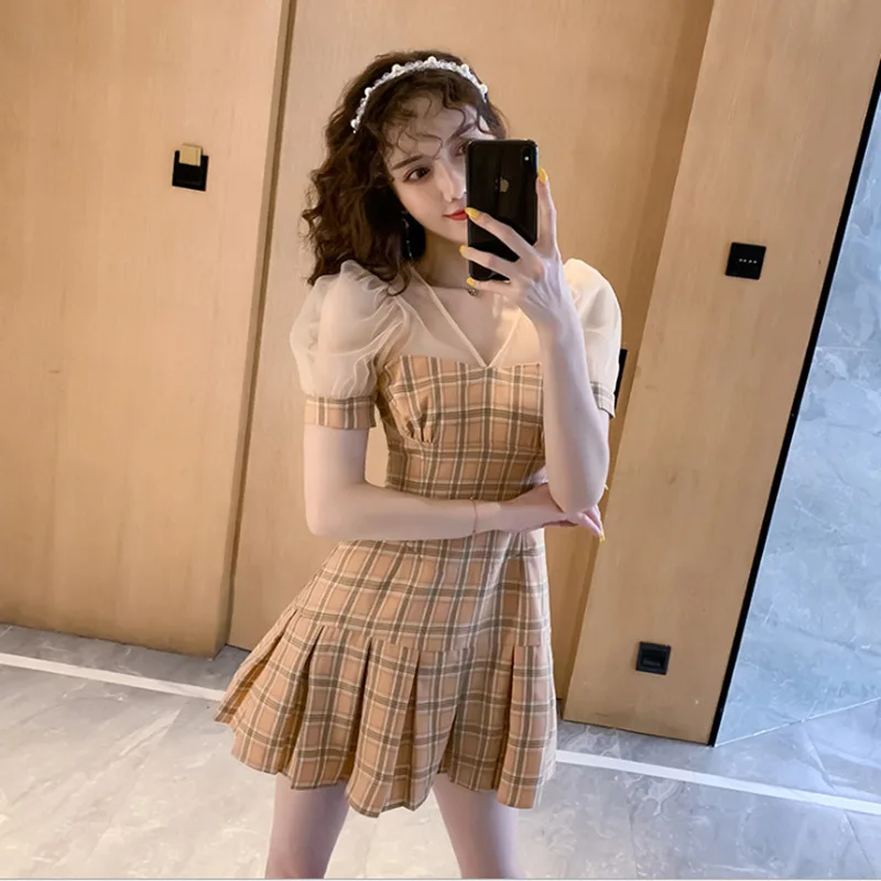 

Dress for Women 2021 Light Mature Style Retro Women's French Style Thin Hepburn Style Temperament Sexy Dress Summer LYQ199