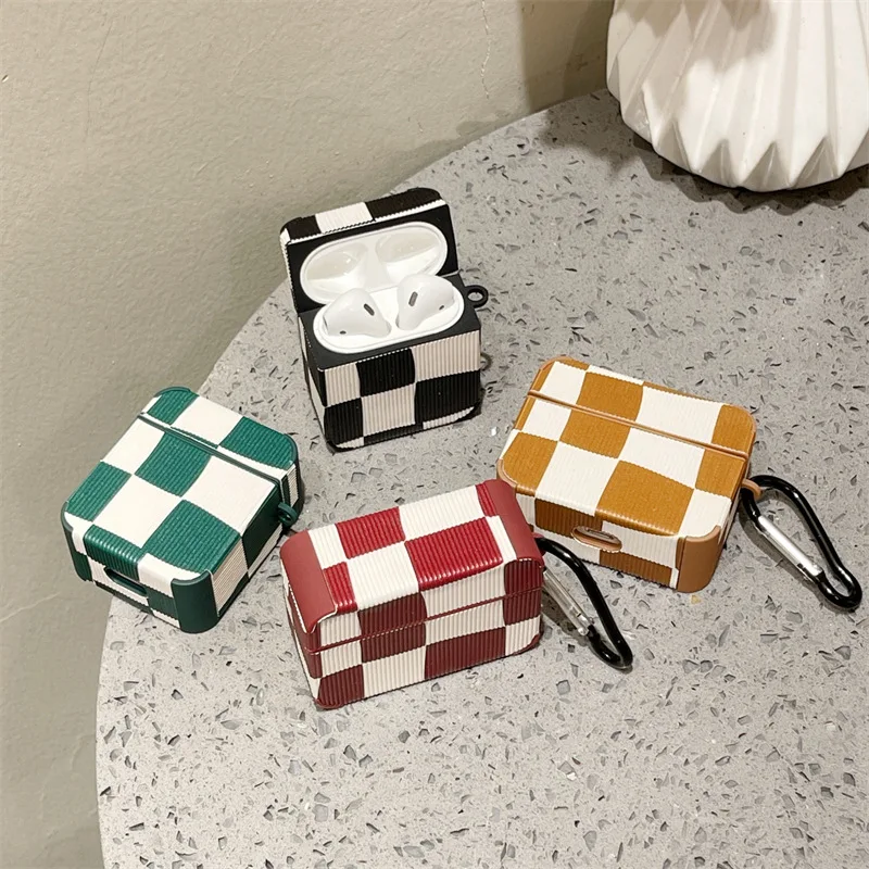 

Coloful Checkerboard 2021 AirPods 3 Case Apple AirPods 2 Case Cover AirPods Pro Case IPhone Earphone Accessories Air Pod Case