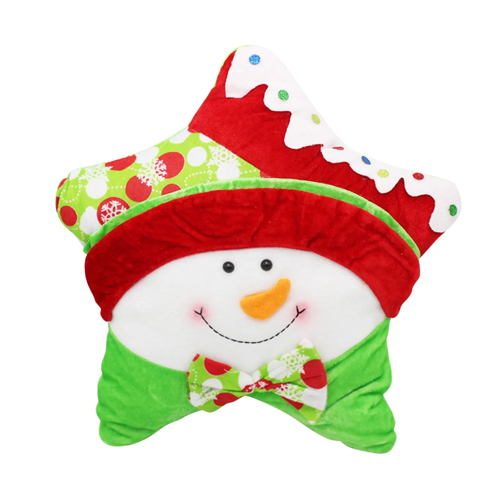 Рождественская Подушка с Санта-Клаусом оленем мягкая набивная декоративная