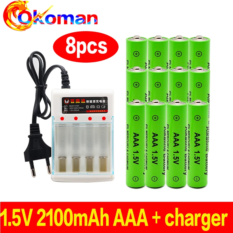 Новый бренд AAA батарея 2100mah 1 5 V Щелочная аккумуляторная для дистанционного